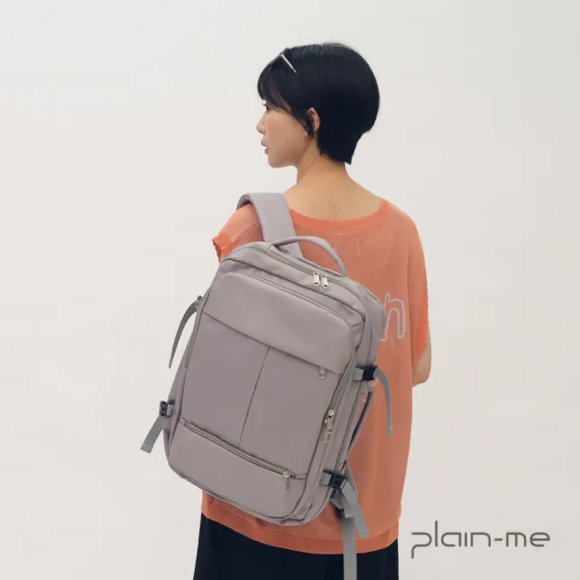 【plain-me】雙11 防潑水 防刮耐磨 後背包 背包 書包  大容量 輕便旅遊行李後背包_PAC3004-261