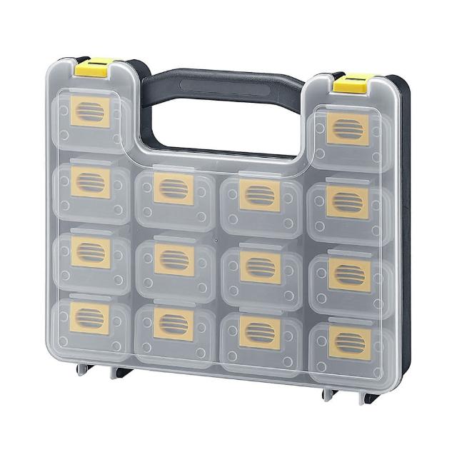 PRO專業級零件收納盒 KT-3538B(內盒*14/台灣製/分類盒/零件盒/收納盒/工作提盒/手提工作箱/工具箱)