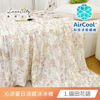【Love City 寢城之戀】沁涼夏日 涼感透氣冰冰被(150X200公分/多款任選)