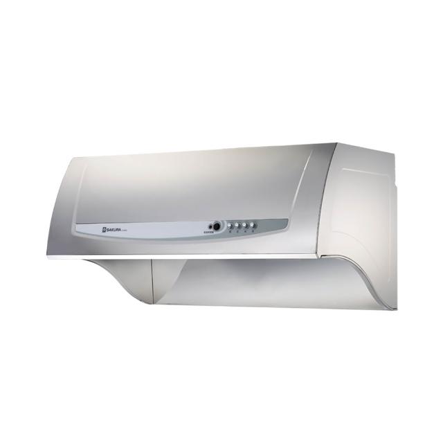 【SAKURA 櫻花】90cm深罩式雙效除油健康取向除油煙機(R3680SXL 原廠技師安裝 保固服務)