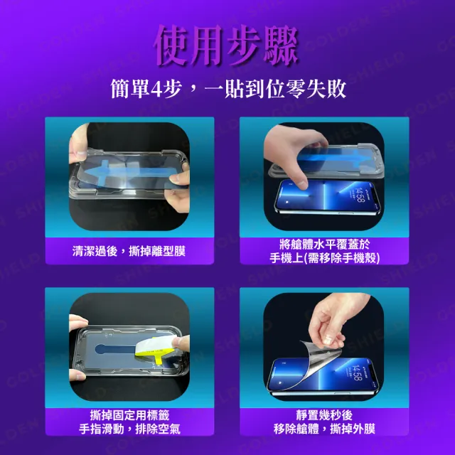 【GOLDEN SHIELD】秒貼．防偷窺滿版保護貼(螢幕手機保護貼膜i17/16/15/14/13/12/11/Xr Plus/Pro/Pro Max