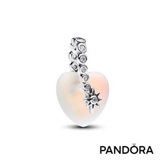 【Pandora 潘多拉】流星之心吊飾-飾品/情人節禮物/生日禮/純銀