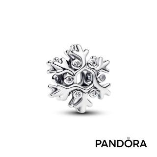 【Pandora 潘多拉】璀璨雪花串飾-飾品/情人節禮物/生日禮/純銀