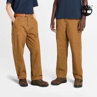 【Timberland】中性深小麥色水洗厚帆布工裝長褲(A2PE2EH2)