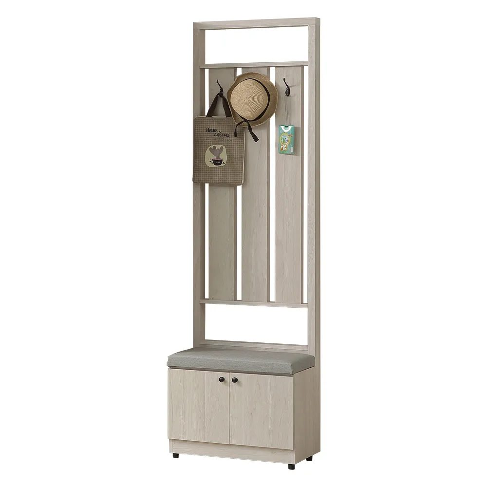 【唯熙傢俱】貝諾年輪白2尺屏風鞋櫃(玄關櫃 鞋櫃 鞋子收納櫃 收納櫃 置物櫃)