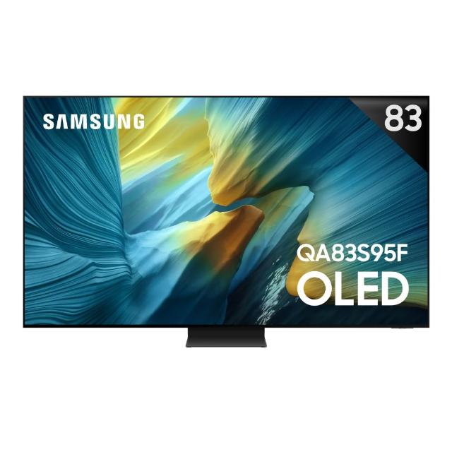 SAMSUNG三星 QA83S95FAXXZW SAMSUNG三星 QA83S95FAXXZW 是一款82吋OLED 4K電視,具備120HZ倍頻技術,支援中文功能選單與杜比數位音效。無附視訊盒,提供4組HDMI與4組USB插槽,適閤家庭娛樂與多媒體使用。產品產地為越南,尺寸為2055 x 1219 x 191 mm,重量68.1 KG,保固2年。