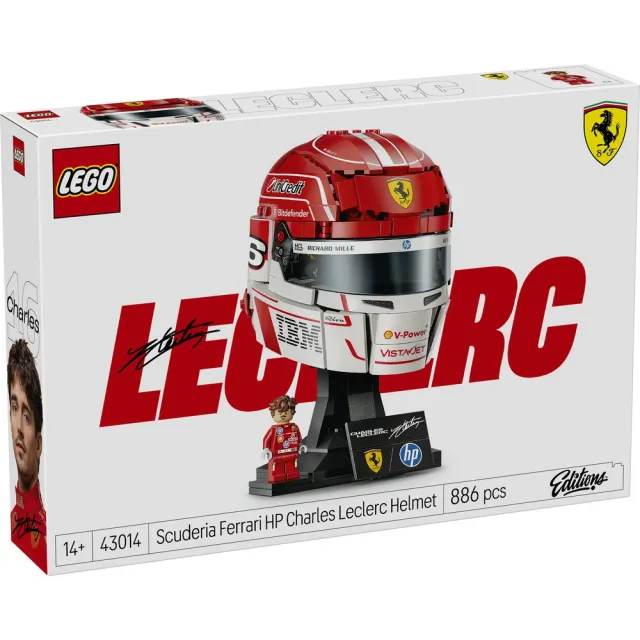 【LEGO 樂高】科技系列 42207 法拉利SF-24 F1賽車 & Editions 43014 Leclerc 頭盔