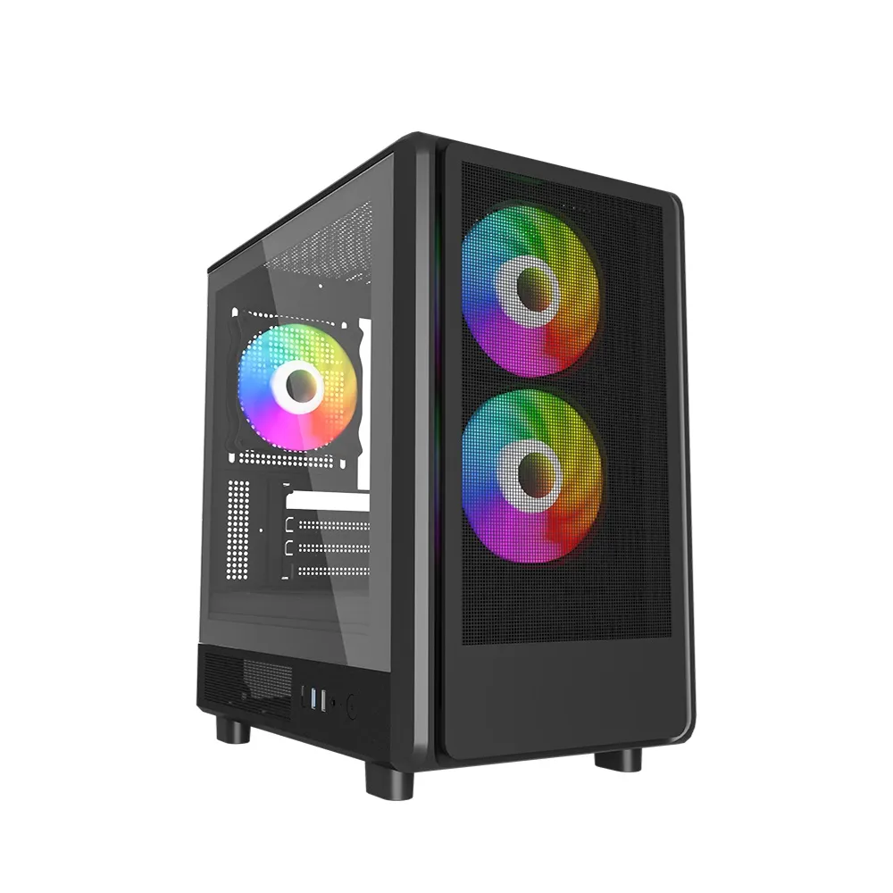 【技嘉平台】R5四核GeForce RTX 5060{BHCM63443}電競電腦(R5-3400G/A520/16G/512G)