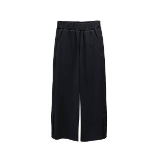 【giordano ladies】26SS 側開衩雙面針織俐落褲(02426000)