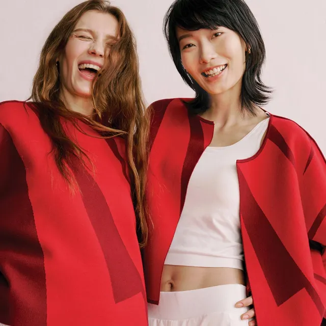 【giordano ladies】26SS L-O-V-E V領寬肩針織上衣(02356000)