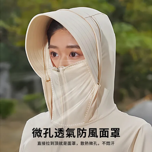 【Sumfun】抗UV涼感速乾防曬服 防紫外線UPF50+ 防曬衣 夏日連帽騎車防曬服 防曬薄外套 冰絲外套男女款