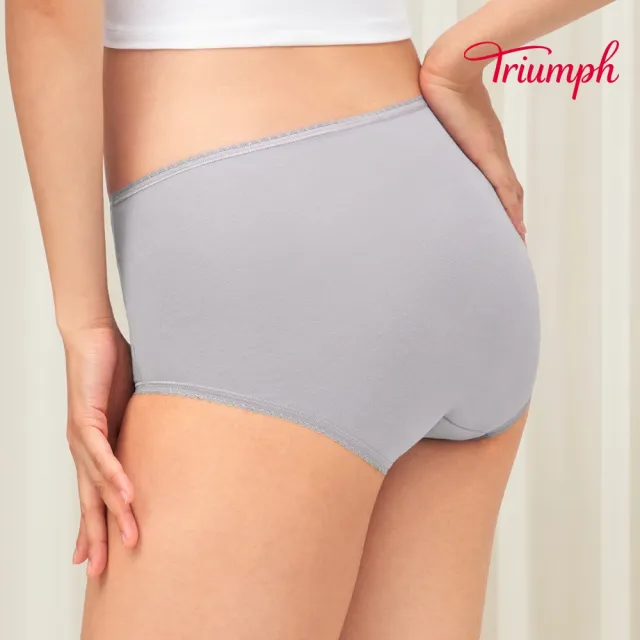 【Triumph 黛安芬】智能恆溫系列 高腰三角內褲 M-EEL(柔羽灰)