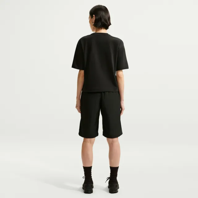 【NIKE 耐吉】短袖上衣 女 T恤 寬版 落肩 AS W NSW SS TEE BOXY SCRIPT 黑 IH7608-010