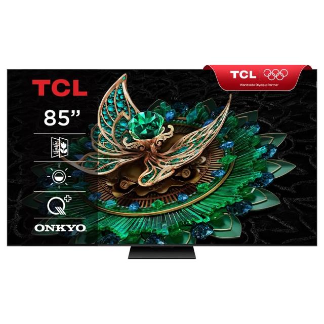 【TCL】58H快配★85型 4K QD Mini LED 144Hz Google TV 量子智能連網液晶顯示器-基本安裝(85C765)