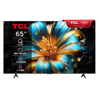 【TCL】家電快配★65型 4K QLED Google TV 量子智慧連網液晶顯示器-基本安裝(65T6C)