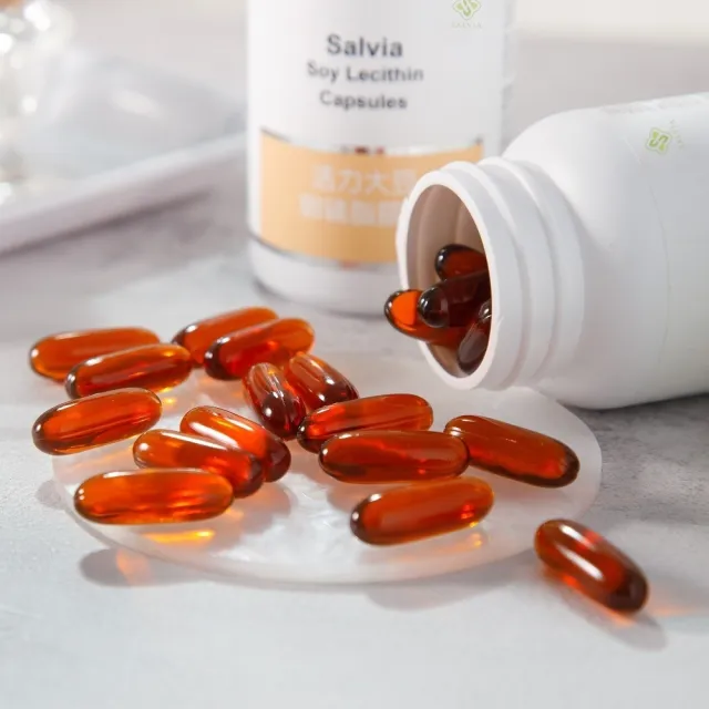【SALVIA】Salvia高濃度活力大豆卵磷脂膠囊3瓶共180顆(孕媽咪哺乳好幫手天然清道夫促進新陳代謝)