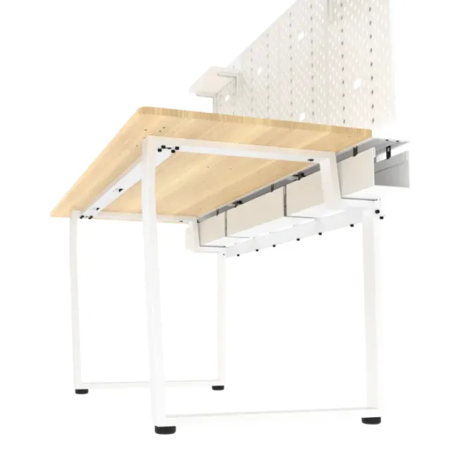 【Dezctop】Bifrost 160 多功能電腦桌 160x70cm-附洞洞板層板組 含運送到府(電競桌/書桌/辦公桌/工作桌)
