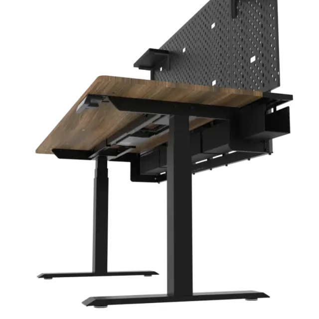 【Dezctop】Bifrost Elite 160 三節式電動升降桌 160x70cm-附洞洞板組 含運送到府 (電腦桌/電競桌/辦公桌)