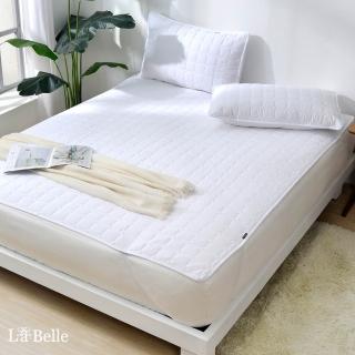 【Great Living 格蕾寢飾】La Belle《經典純白》防水升級平面式 防蟎舖棉平面式保潔墊(單人)