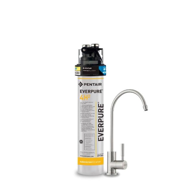 【EVERPURE 愛惠浦】櫥下型 PURVIVE-4H2生飲淨水器(升級不鏽鋼龍頭)