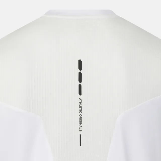 【DESCENTE】短袖上衣 男 快排 UNI BACK GRAPHIC SHORT SLEEVE T-SHIRTS 白 SR123RTS22-WHT0