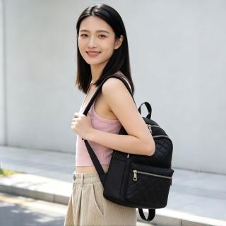 【LEESA】韓版背包\女生包包\菱格背包\背包女\禮物\女包\小背包\防水耐髒\包包女\防水背包\