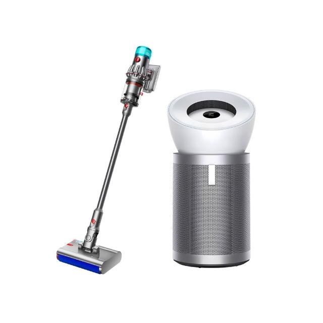 【dyson 戴森】V12s SV49乾溼全能洗地吸塵器(旗艦雙主吸頭) + BP02 強效極靜抗敏空氣清淨機 (超值組)