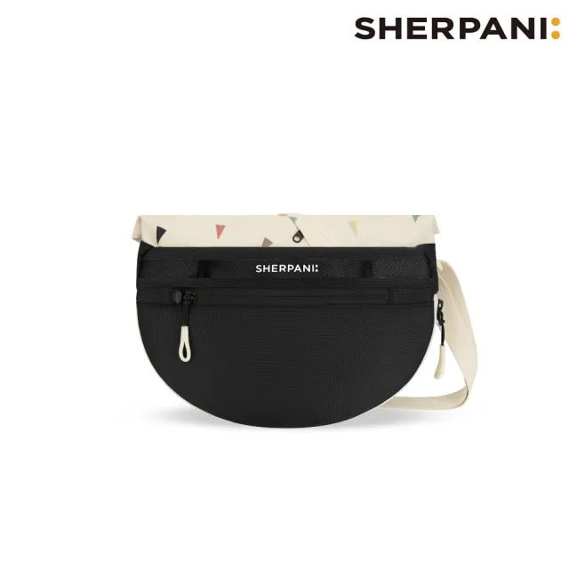 【Sherpani】雙11 Sherpani RFID 防潑水多功能郵差包 26I Milli 2L｜印花米-黑 (RFID屏蔽 撥水  