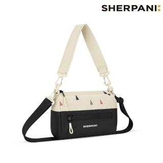 【Sherpani】RFID 防潑水多功能斜背包 26I Skye 3L｜印花米-黑 (RFID遮蔽 撥水)