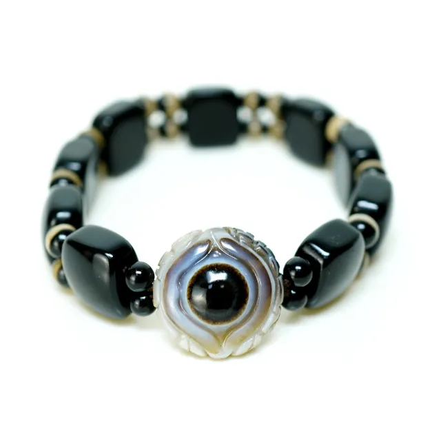 【藏珠家】精品20mm財咒天眼天珠手鍊