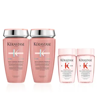 【KERASTASE 巴黎卡詩】恆彩重生髮浴保濕型250ml雙入組(護色/洗髮精)