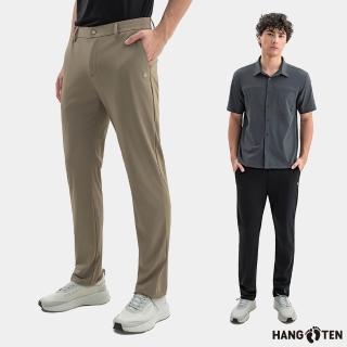 【Hang Ten】男裝-恆溫多功能-SLIM FIT四面彈防曬防汙涼感修身長褲(多色選)