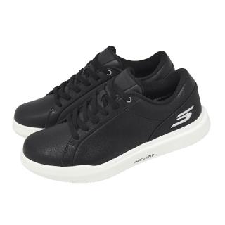 【SKECHERS】高爾夫球鞋 Go Golf Drive 6 女鞋 黑 白 防水 皮革 抓地 123128BLK