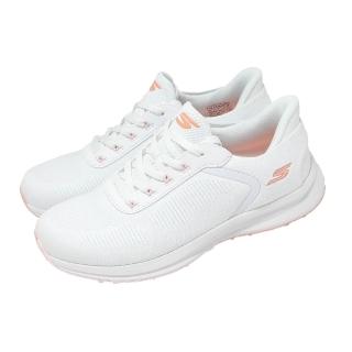 【SKECHERS】高爾夫球鞋 Zen 寬楦 女鞋 白 粉 防潑水 輕量 緩衝 123155WWHT