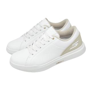 【SKECHERS】高爾夫球鞋 Go Golf Drive 6 男鞋 白 米 防水 皮革 膠底 抓地 214128WNT