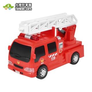 【KIDMATE】台灣好車隊-中英雙語迷你消防車(迷你救援車隊 燈光音樂磨輪玩具車)