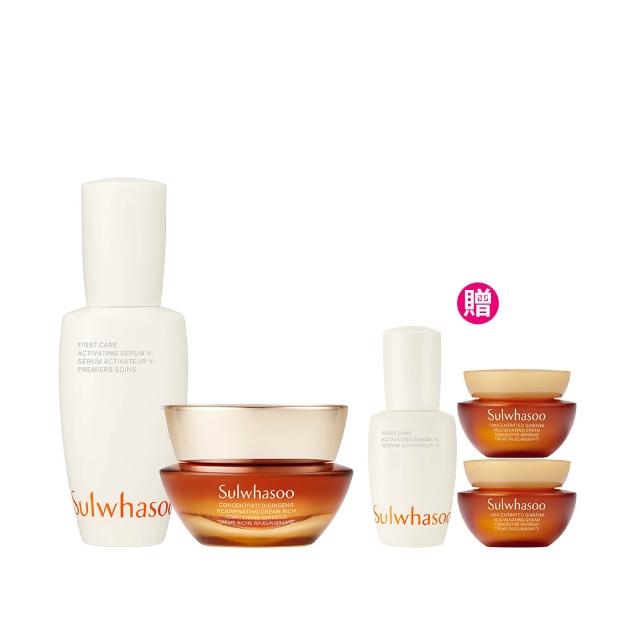 【雪花秀】官方直營 潤燥回彈組(Sulwhasoo 潤燥養膚精華60ml+滋陰蔘回彈霜30ml)