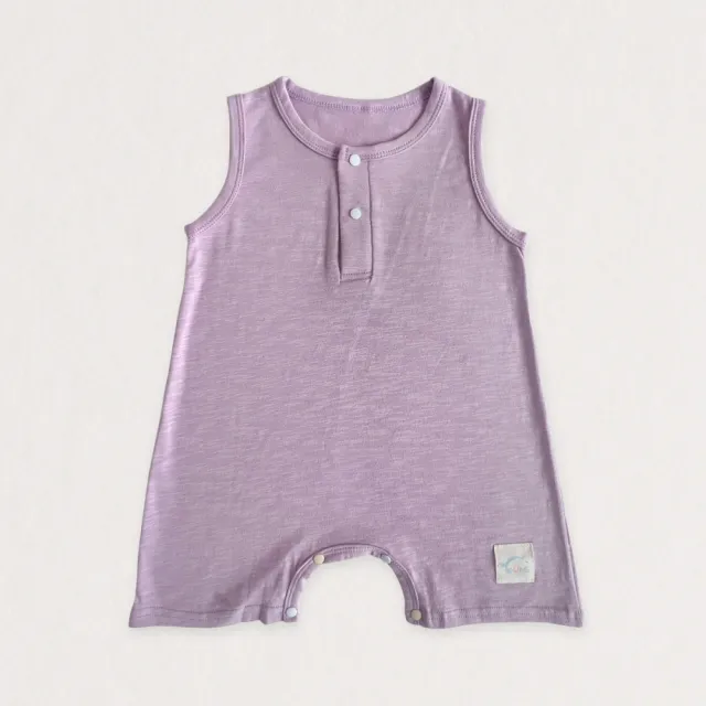 【YOUrs 優兒思】竹紋棉-無袖連身衣 寶寶服(台灣製童裝 夏季嬰兒 短袖休閒 連身衣)