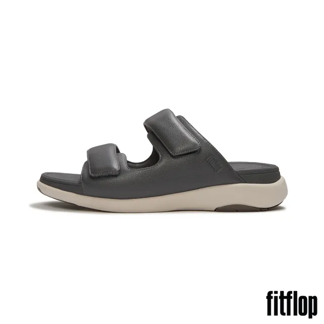 【FitFlop】F-MODE GO MENS可調式雙帶涼鞋 -男(炭灰色)