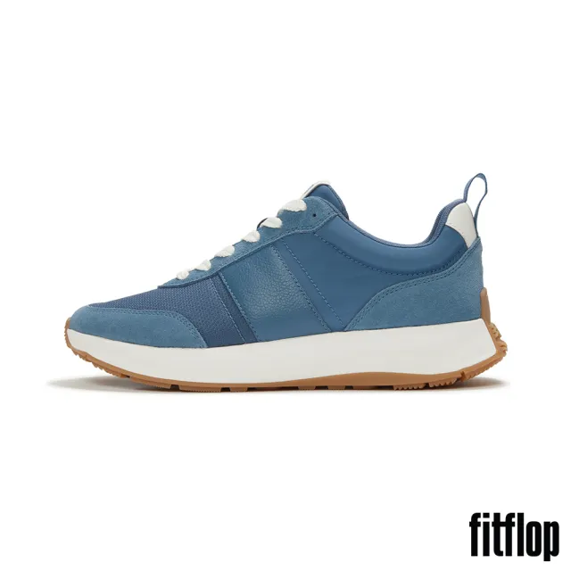 【FitFlop】F-MODE FLOW MENS 布料/麂皮/皮革休閒鞋-男(宇宙星河色)