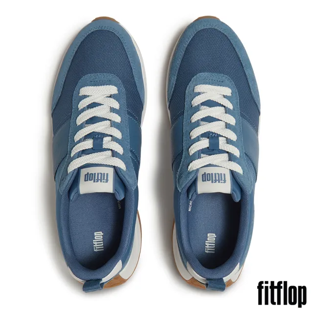 【FitFlop】F-MODE FLOW MENS 布料/麂皮/皮革休閒鞋-男(宇宙星河色)