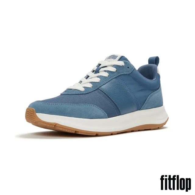 【FitFlop】F-MODE FLOW MENS 布料/麂皮/皮革休閒鞋-男(宇宙星河色)