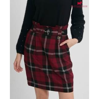 【SCOTTISH HOUSE】TR裝飾腰帶及膝裙-紅黑格 CJXA2102