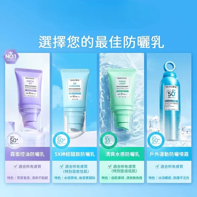 【SKINTIFIC】啞光防曬霜50g