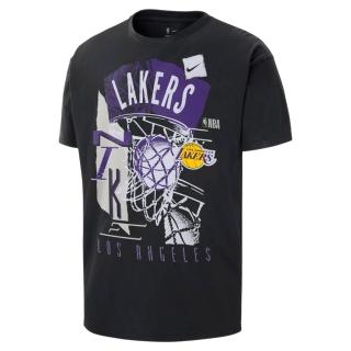 【NIKE 耐吉】短袖上衣 男 LAL M NK CTS OGC VTG SS TEE 洛杉磯湖人 復古 黑 (HV5643010)