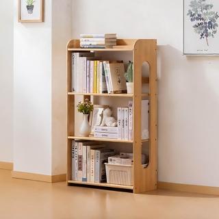 【HappyLife】楠竹多層開放式書架 四層60公分 Y12811 (收納架 架子 層架 邊櫃 書架 公仔架 展示架)