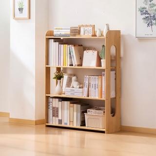 【HappyLife】楠竹多層開放式書架 四層80公分 Y12812 (收納架 架子 層架 邊櫃 書架 公仔架 展示架)