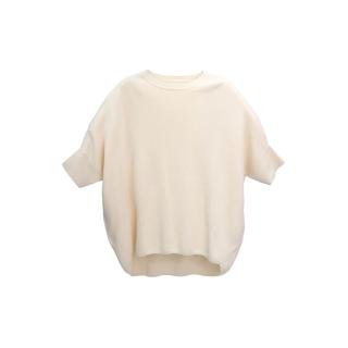 【giordano ladies】26SS 立體剪裁前短後長針織上衣(02356031)
