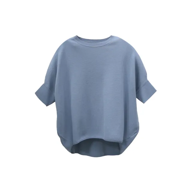 【giordano ladies】26SS 立體剪裁前短後長針織上衣(02356031)