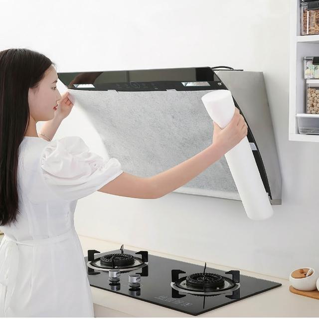 品屋 油煙機免清洗防油污不織布過濾紙500CM(附20CM魔術貼+磁石8個)